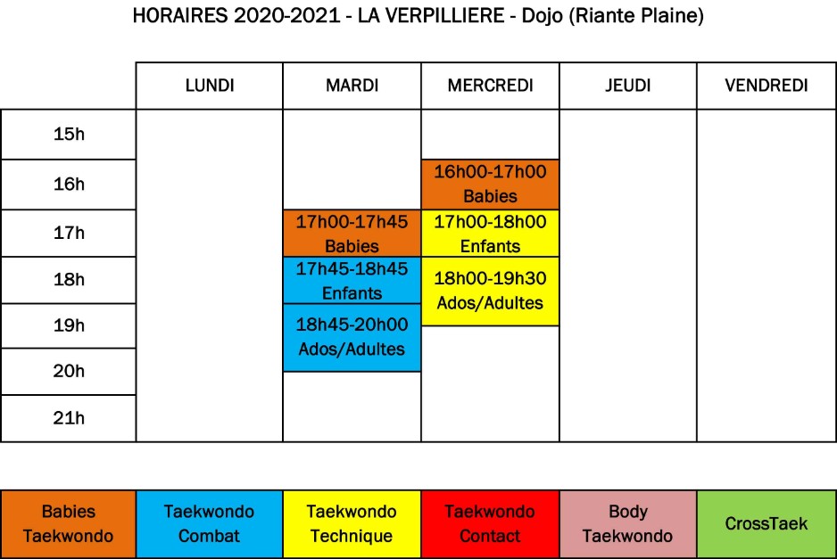 TARIF SAISON 2020/2021 TAEKWONDO ISÈRE